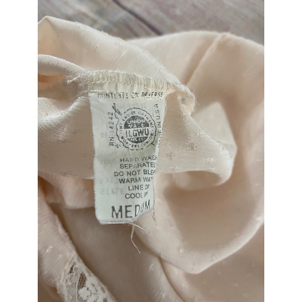 Vintage Christian Dior X Neiman Marcus Lace Trim Night Gown - Medium - Picture 10 of 14